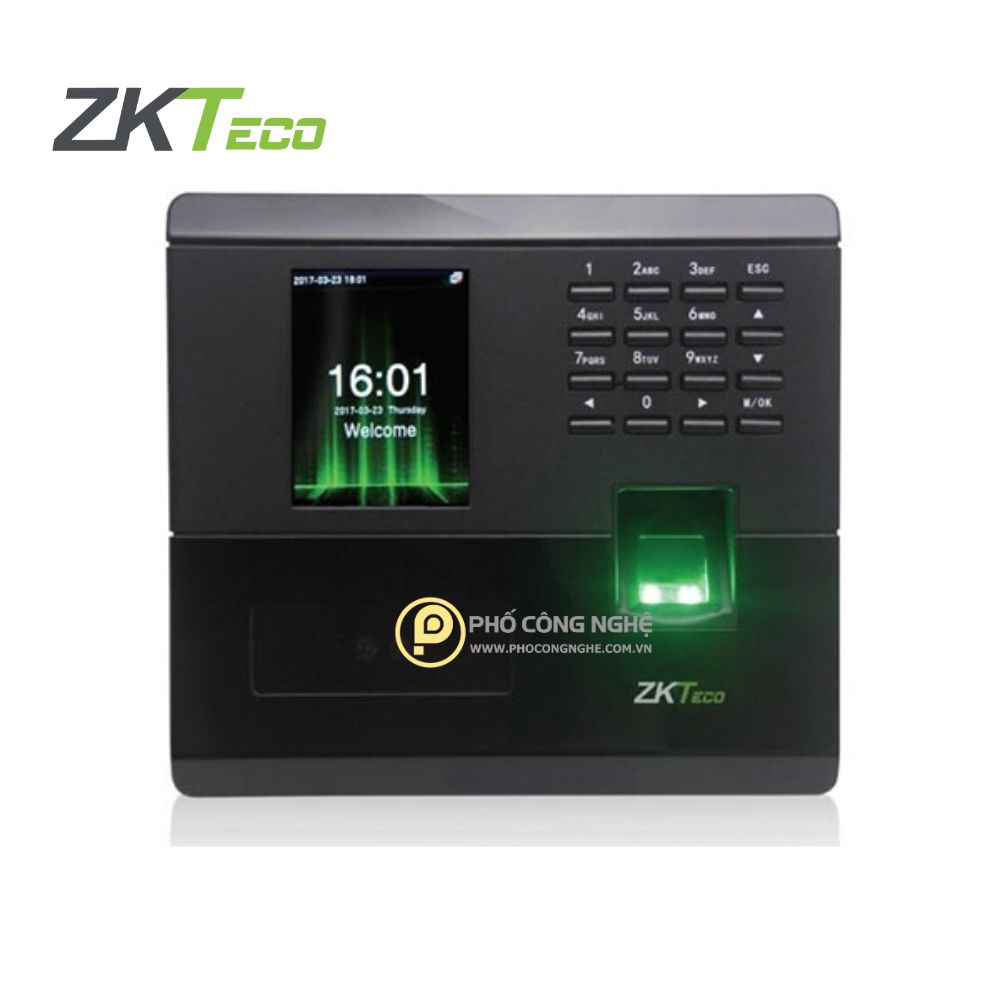 Máy chấm công khuôn
  mặt và vân tay ZKTeco MB500